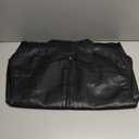 AUTOMET Womens Oversized Leather Jackets Zip Up Coats Faux Motorcycle Bomber Outfits Fall Trendy Fashion Winter Clothes 2025 (Black) XL