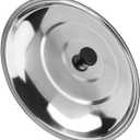 Stainless Steel Pan Lid, 12'' 13'' 14'' 15'' Wok Lid With Knob Cooking Pot Lid Frying Pan Cover Replacement For Kitchen Accessories (36cm)