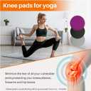 Yoga Knee Pad, 1.57 Inch Thick, Memory Foam and EPE Foam, Waterproof and Non-Slip, for Knees Elbows Wrist Hands Head Yoga Pilates Work Out Kneeling Pad, Exercise Mat 2