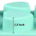 Actvty Heart Shaped Silicone Mold, 6 Holes Heart Molds for Chocolate,Muffins,Cake, Jelly Pudding, Handmade Soap, Bath Bombs Making