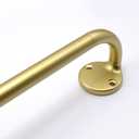 Blackout Curtain Rod 28-48, 3/4 Inch Curtain Rods for Windows Adjustable, Wrap Around Heavy Duty Telescoping Curtain Rods for Bedroom, Living Room, Gold