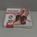 2-Pack Cordless Foot Massager for Neuropathy, Foot and Ankle Massager, Ankle Heating Pad with Massage, 6 Heat Levels & 3 Massage Modes with Timer (Black)