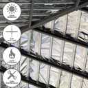 Houseables Radiant Barrier, Radiant Barrier Insulation Roll, Attic Insulation, 1000 Sq Ft, 250'x4', House Wrap, Reflective Foil, Attic Foil, Double Reflective Heat Shield, Perforated Aluminum, Thermal