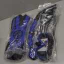 PIYAZI Snorkeling Gear for Kids Adults, 4 in 1 Snorkel Mask Fins Set with 3 Window Snorkel Mask, Dry Top Snorkel, Adjustable Short Fins and Mesh Bag, (Blue, L/XL(42-47) Adults)