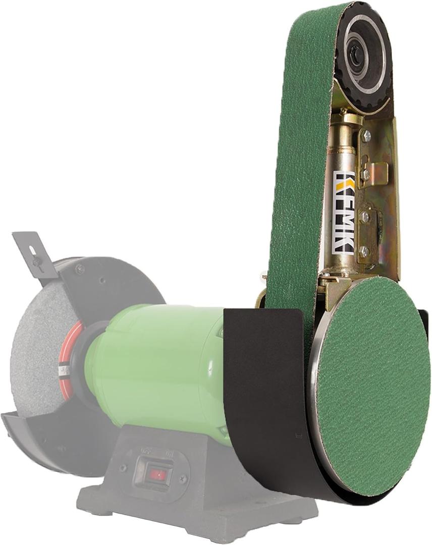 2x 36" Belt Sander Attachment for Bench Grinder, 2x36-inch Belt and 7-inch Disc, 5/8-inch Arbor for 8" inch bench grinder, BD3627B Updated Model