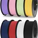 ELEGOO Matte PLA 3D Printer Filament Bundle 1.75mm, 8 Colors 250g Spool Dimensional Accuracy +/- 0.02mm, 8 Pack Multicolors Fits for Most FDM 3D Printers
