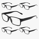 Gaoye Professional Reading Glasses for All Day - Computer Readers with Blue Light Protection - Value Pack 5 Pack
