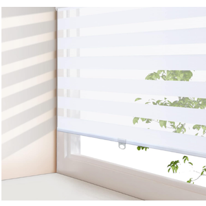 AOSKY Cordless Zebra Blinds for Windows Pull Down Roller Window Shades Dual Layer Light Filtering Privacy for Day and Night, Free-Stop Door Shades for Home Easy to Install (56" W X 72" H, White) AOSKY Cordless Zebra Blinds for Windows Pull Down Roller Window Shades Dual Layer Light Filtering Privacy for Day and Night, Free-Stop Door Shades for Home Easy to Install (56" W X 72" H, White)