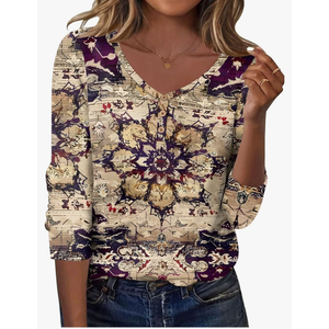 Zeagoo Women Tops Loose Fit Long Sleeve V Neck T Shirts Business Casual Blouses Dressy Fall Fashion Work Clothes. Small