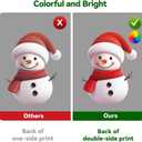 4 x DKTIE Christmas Window Stickers, Navidad Snowflake Window Clings Stickers for Glass, Xmas Decals Decorations Holiday Snowflake Santa Claus Reindeer Decals for Party (Q316, 8 Sheets 20x30CM)