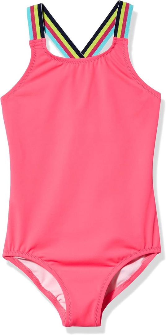Kanu Surf Girls' Maggie UPF 50 Beach Sport Athletic One Piece Swimsuit, Size 10