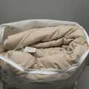 4-Season Duvet, 220 x 240 cm, Microfibre Duvet 300 GSM Breathable, Warm and Soft for Double Bed, Beige