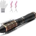 Round Brush Blow Dryer Brush - 1.6 Inch Ceramic Hair Dryer Brush for Short/Middle Hair, One Step Hair Drying, Volumizing, Straightening and Styling, Negative Ionic, Ceramic Barrel Hot Air Brush