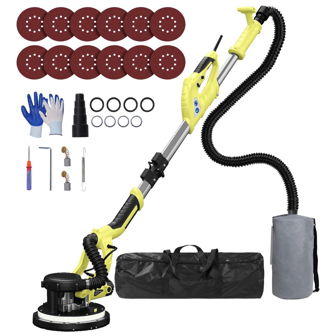 Drywall Sander, 2026 New 8-Amp Drywall Sander with Vacuum Dust Collector