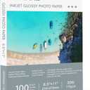 Glossy Thin Printer Paper 8.5x11 Inches 100 Sheets for DIY Chip Bag and Custom Party Favors 30LB