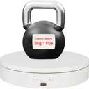 Rotating Display Stand with Type-C Power Cable, Motorized Turntable Adjustable Speed and Direction for Jewelry Photography, Spinning Platform for Product Shooting and Displaying (white, 5.9'')