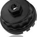 Oil Filter Wrench for Toyota, 64.5MM 14Flute Oil Filter Cap Wrenches Removal Tool, Oil Filter Socket Set Compatible with Toyota, Highlander, Lexus, RAV4, Camry, Tundra, Sienna 2.5-5.7L Engine (Black)