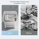 3 Tier Laundry Basket Organizer with Wheels, Tiered Laundry Basket Organizer, with Portable Storage Baskets, for Kitchen Bathroom Bedroom Laundry Room, 13.4" x 11.4" x 41.3"