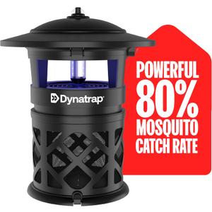 DynaTrap DT2030SR Fly Traps Outdoor - Mosquito & Flying Insect Killer for 1 Acre  Kills Flies, Gnats, Wasps - Bug Zapper Alternative - Black