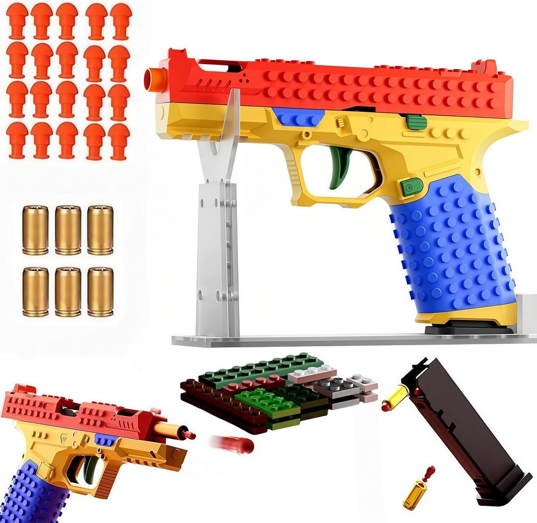 2026 Tactical DIY Building Block Handle Set,Funny DIY Building Blocks Kit with Display Stand for Adults,Building Block Toy Gun,Creative constuction Grip kit,Toys Building Set