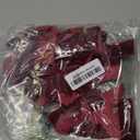 12PCS Red Velvet Bows for Christmas Tree, Bows for Christmas Tree, Garland Red Velvet Bow Ornaments for Christmas tree with Gold Twist Ties (B)