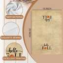 Vintage Fall Pumpkin Kitchen Towels Set of 2, Retro Hello Fall Dish Tea Towels for Kitchen, Farmhouse Autumn Pumpkins Leaf Decorative Hand Towels for Bathroom, 16x24 Inch