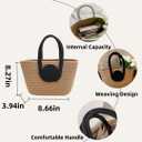 Women's Small Straw HandBag Handwoven Handbag Woven Bag Small Crossbody Bag Weave Shoulder Handbag Cute Beach Purse