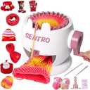 Sentro Knitting Machine, Sentro 48 Needles Knitting Machine with Row Counter Automatic Circular Weaving Spinning Knitting Loom Machine Kit for Adults and Beginners (Knitting Machine-22 Needles)