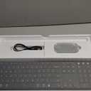 seenda Wireless Bluetooth Keyboard and Mouse Combo, SKM64-3 Rechargeable Slim Quiet Keyboard Mouse, 3 Multi-Device Connection, Compatible for Windows, Mac, MacBook, iPad, Tablet, Black