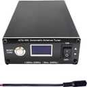 V3.2 ATU-100 EXT Automatic Antenna Tuner for Ham Radio 1.8-55MHz, Low SWR Tuner, Impedance Matching, Compact Design, Works with Amateur Radio Equipment, Ideal for POTA/SOTA/DX