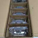 VERONES 5 Pack Glass Meal Prep Containers 2 Compartment Set, 36OZ Airtight Glass Lunch Containers, Glass Food Storage Containers with Lids, for Microwave, Oven, Freezer & Dishwasher Friendly,Grey