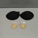 Niidor Adhesive Bra Strapless Ultra Sticky Invisible Push up Silicone Bra Multiple Colors Sizes Reusable for Backless Dress Size D