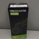 Cordless Electric Scissors: 4V Rechargeable Rotary Cardboard Cutter, 3000mAh Battery, with LED Light, 2 Blades, Box Cutter for Fabric Carpet Carton Plastic Leather Cloth (Green)