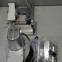 Shule Electric Pasta Maker Machine with Motor Set Stainless Steel Pasta Roller Machine Silver