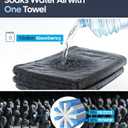 Wigoo Microfiber Car Drying Towels 36" x 24" [1300GSM Ultra-Absorbent, No Streaks & Scratches] Dual-Sided Edgeless Cleaning Towel with Twisted Loop, for Detailing, Cars, SUV, Truck(2-Size Green Set)