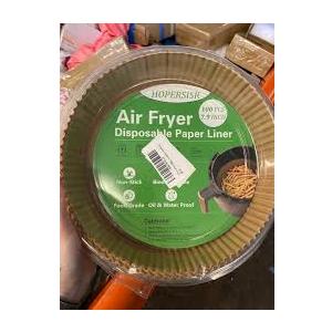 Air Fryer Liners Disposable 100PCS-6.3 inches, Tiktok Must Have for Kitchen, Unbleached Non-Stick Baking Parchment Sheet