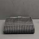 LIVEBOX Easy Jute Indoor Outdoor Rug 3x5 Front Porch, Washable Outdoor Rugs for Entryway, Gray Striped Geometri Rug for Living Room, Non Slip Carpet Door Mat for Entry Front Door, Kitchen, Bedroom