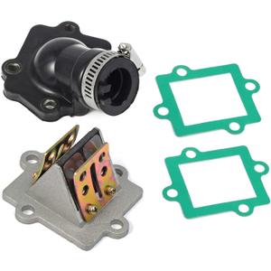 Intake Manifold Boot, Reed Valve & Gasket Kit for Polaris Predator 50/90 2003-2006 Scrambler 50/90 2001-2003 Sportsman 90 2001-2006 Replaces Part # 0450065, 0450063, 0450062