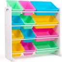 Humble Crew Kids' Toy Storage Organizer, White/Pastel (WO560P)