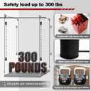 Overhead Garage Storage Lift - Heavy Duty Ceiling Mounted Garage Storage Lift System for Organization - 300lbs Weight, Supports 8-16ft Ceilings, Compatible Bronco, Weight, Wrangler (Deck Not Includ)