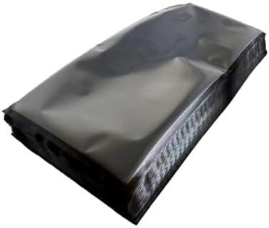 Vacuum Sealer Bags, 11" x 24", 3.5mil, Large Clear & Black Vacuum Seal Bags, Airtight, Smell Proof, Precut Vacuum Storage Bags for Food or Bulk Storing, 11x24, 100 Count