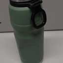 Vacuum Insulated Water Bottle Thermo Water Flask with Cup 680ml/23oz Stainless Steel Thermal Water Bottles Thermo for Hot and Cold Drinks Coffee Water(Green,Single)