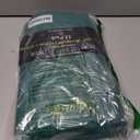 Exquisite 12-Pack Premium Plastic Tablecloth 54in. x 108in. Rectangle Table Cover - Dark Green