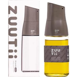 Zuutii Olive Oil Dispenser, Drip Free Spout Oil Dispenser Bottle for Kitchen Glass Oil and Vinegar Dispenser Olive Oil Bottle Cooking Oil Dispenser Soy Sauce Dispenser Oil Container Gray