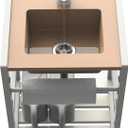 Bathroom Vanity Sink, Portable Sink Wash Station with Electronic Faucet, Adjustable Height, Dual Water Tanks Ideal for Home, Camping, Art & Pottery Studios (Large Tank), 18.5 x 22 x 30 inches