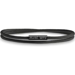 Nautical Durable Black Rope Cord Cuff Unisex Waterproof Bracelet with Magnetic Clasp for Men & Women