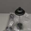 Straw Holder for Standard Size Drinking Straws, Acrylic Plastic Straw Dispenser for Counter with Lid Black - Pack of 2(Straws Not Include)