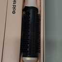 Infrared Thermal Brush 1.65”, 100M Negative Ions 2-in-1 Curling & Straightening Round Brush, 6 Heat Settings, Dual Voltage Styler, Lightweight & Quiet, Auto Shut-Off, Elegant Gift Box for Women Pink