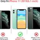 NITITOP Compatible with iPhone 11 Case Clear Cute Pink Lily Blossom Floral Flowers Pattern for Girls Women Soft TPU Transparent Shockproof Protective Phone Cover - Large Flower