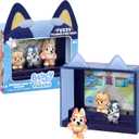 Bluey Fuzzies Episode Pack: Onesies, 3 Flocked Mini-Figures | Includes exclusive figure, display case, trading card & guide; 90+ to collect in Series 1, kids toys